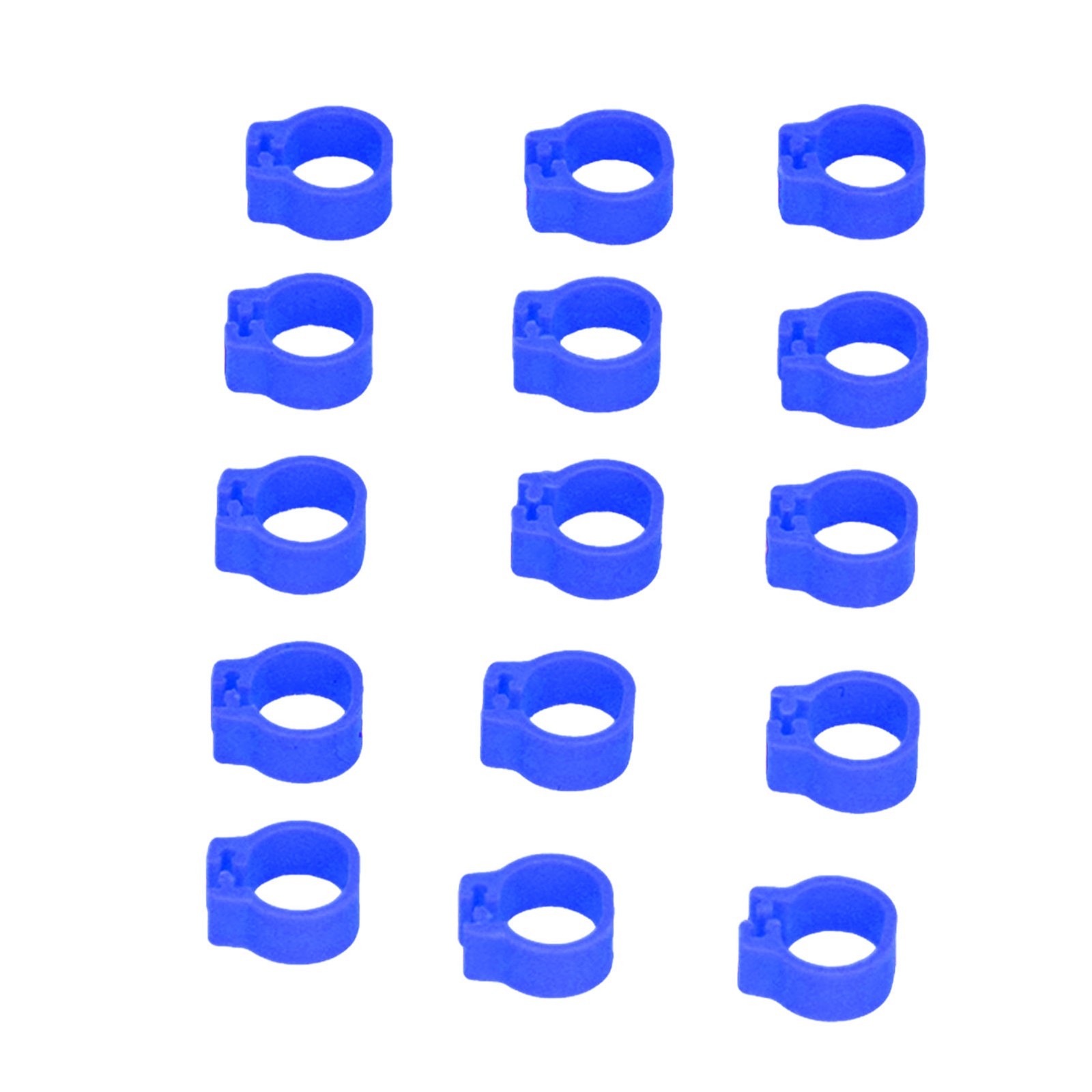 (Dark Blue)100PCS 8mm Pigeons Identification Leg Rings Poultry Leg Bands No US