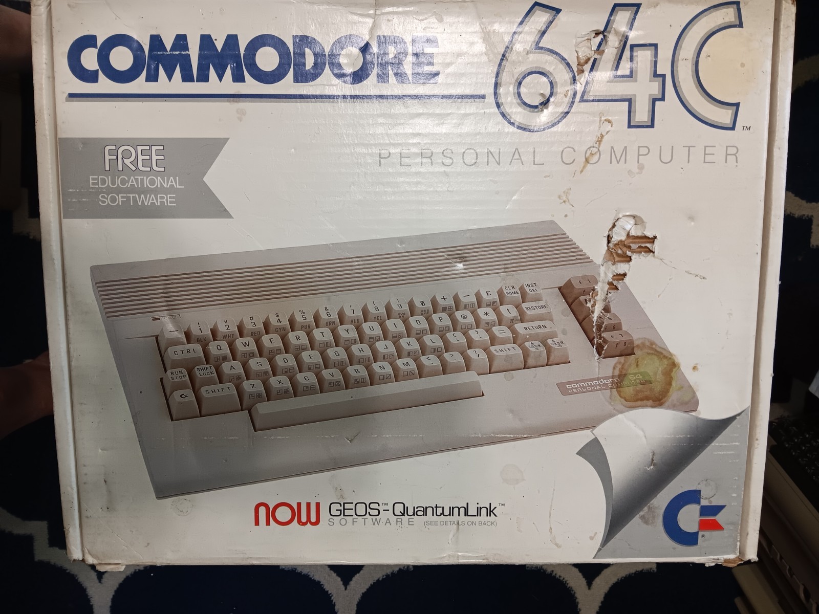 RECAPPED, CLEANED, TESTED, WORKING NTSC Commodore 64.