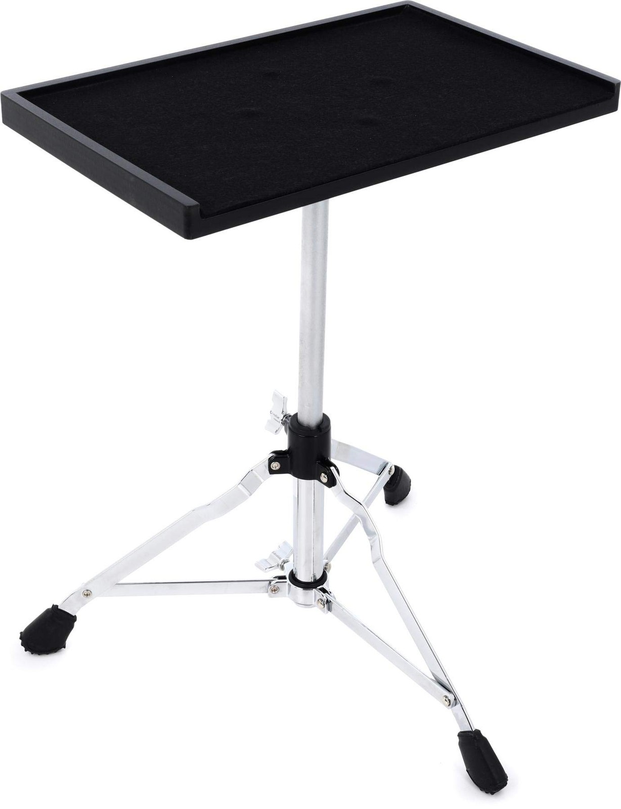 Gibraltar Sidekick Essentials Table with 16" x 10" x 14.5" to 22.5", Black