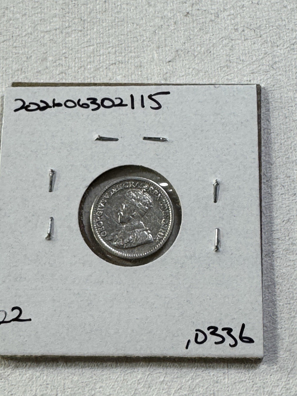 1915 Canada 5 Cents Silver Coin Cleaned