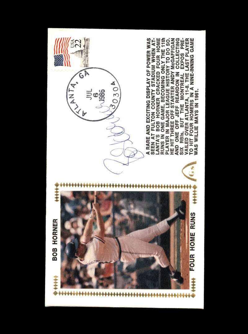 Bob Boone Hand Signed 4 Home Runs FDC Cache Autograph