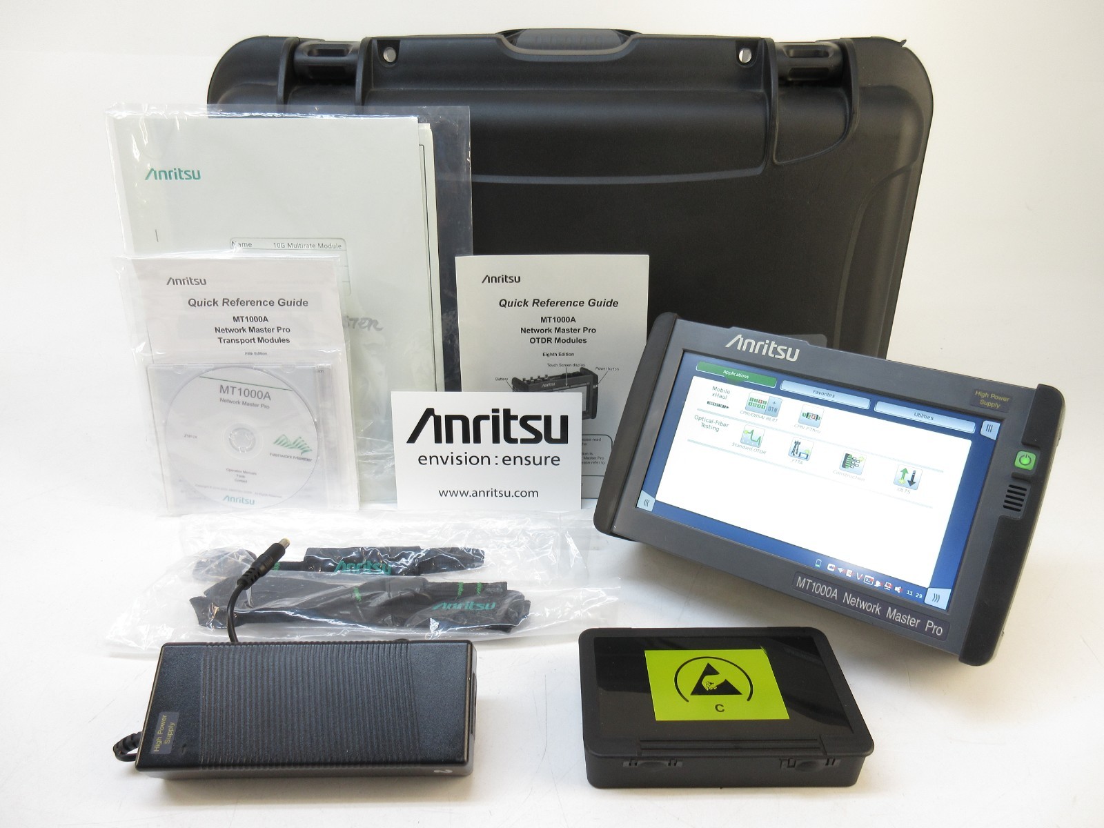 Anritsu MT1000A Network Master Pro Kit w/ MU100020A OTDR & MU100010A 10G Module