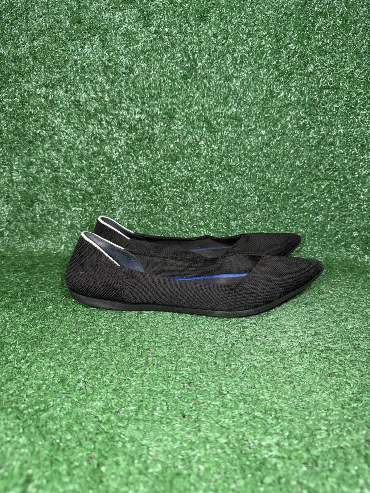 Rothy’s The Point Women's Size 9 Black Ballet Flats Slip On Shoes Sneakers