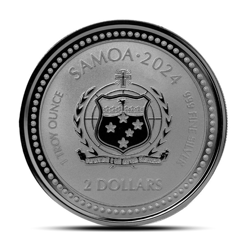 2024 1 oz Samoa Seahorse Silver Coin