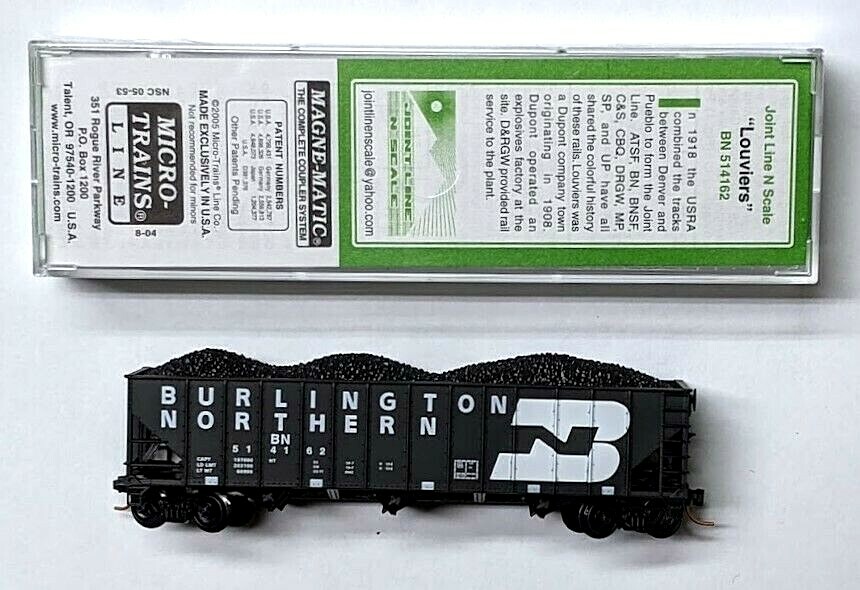 MTL S Micro-Trains 5.53 Special Run Burlington Northern BN 514162 90 ton hopper