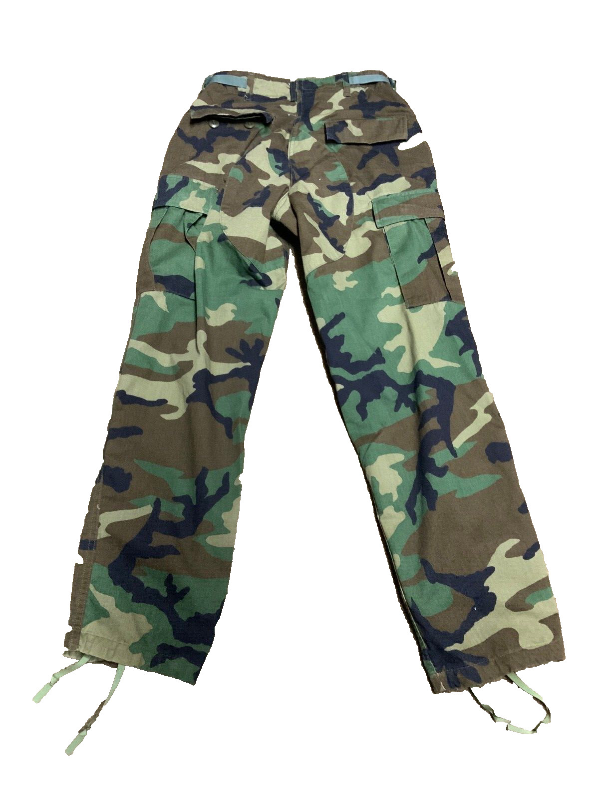 Army Camo Cargo Fatique Pants, Size Reg Small
