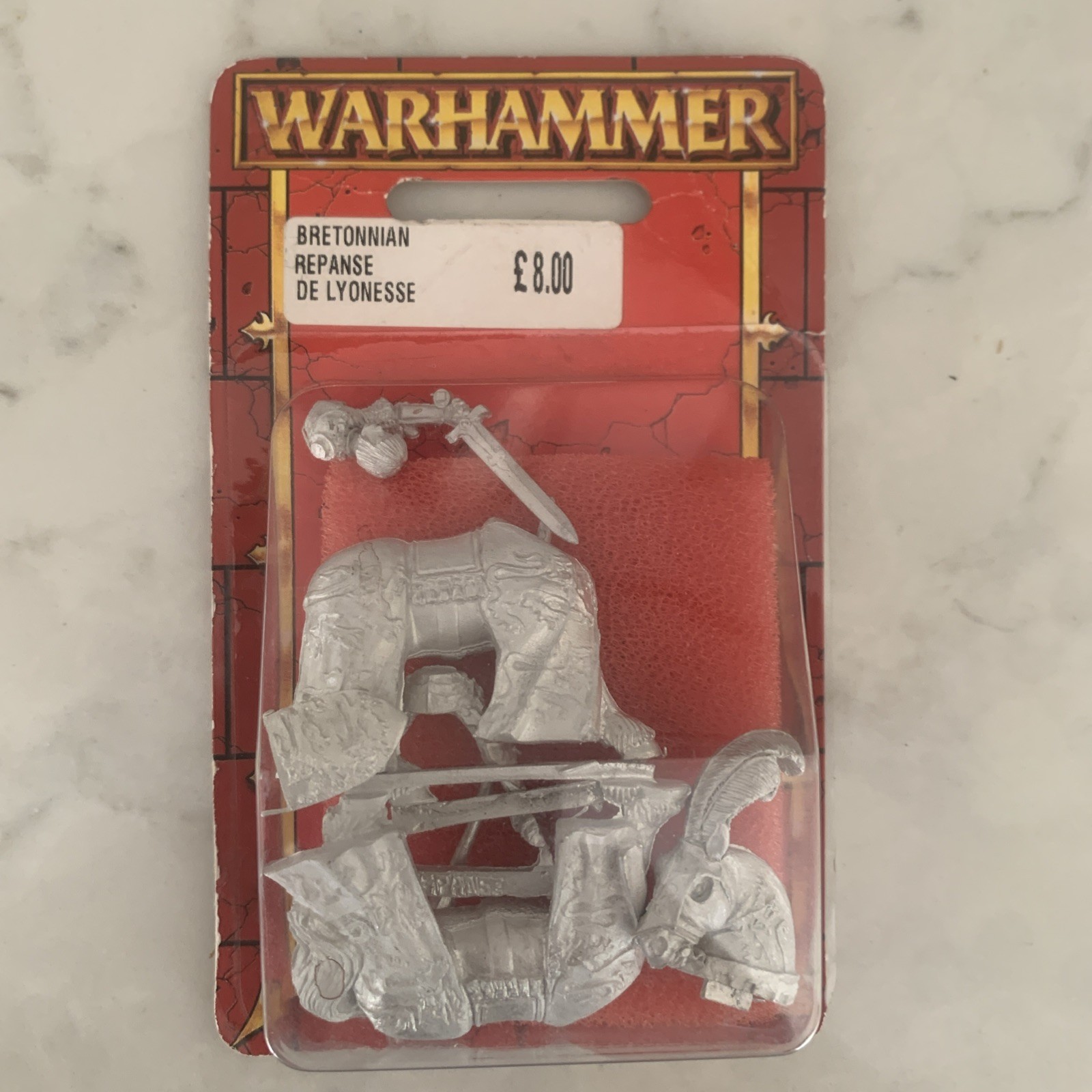 Warhammer Bretonnian Repanse De Lyonesse Blister Sealed NOS OOP Rare (eb)
