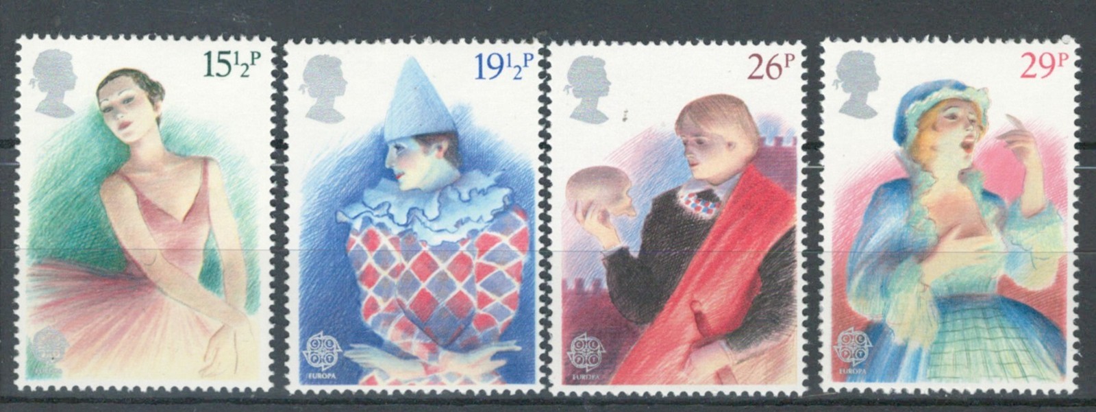 UNITED KINGDOM   EUROPE PAINTINGS ART  MNH STAMP LOT (ART 233)