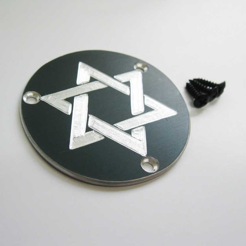 Free shipping handmade hexagram aluminum switch cover fits gibson guitars sc-AB3