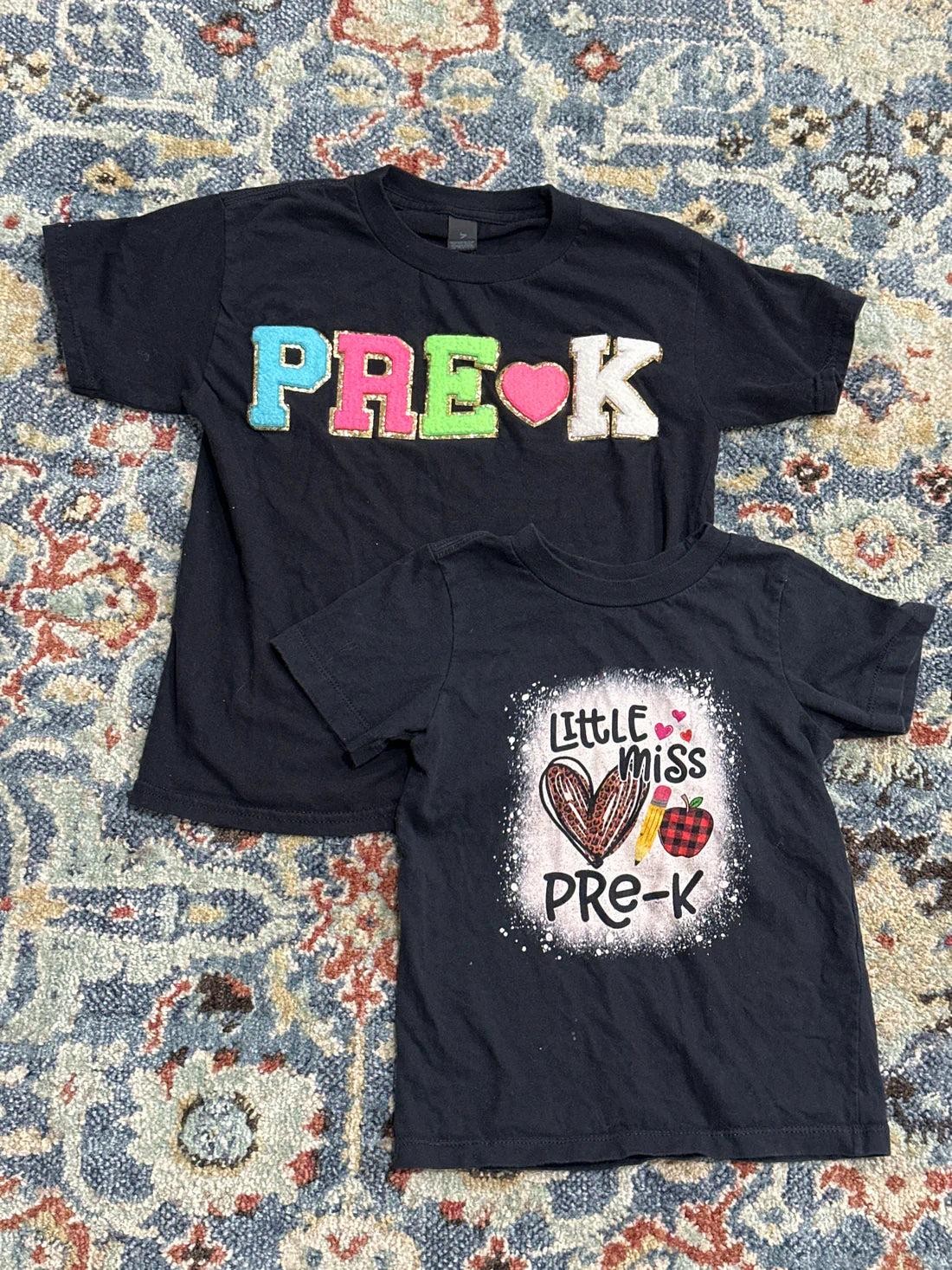 Girls 4T Pre-K Shirt Bundle