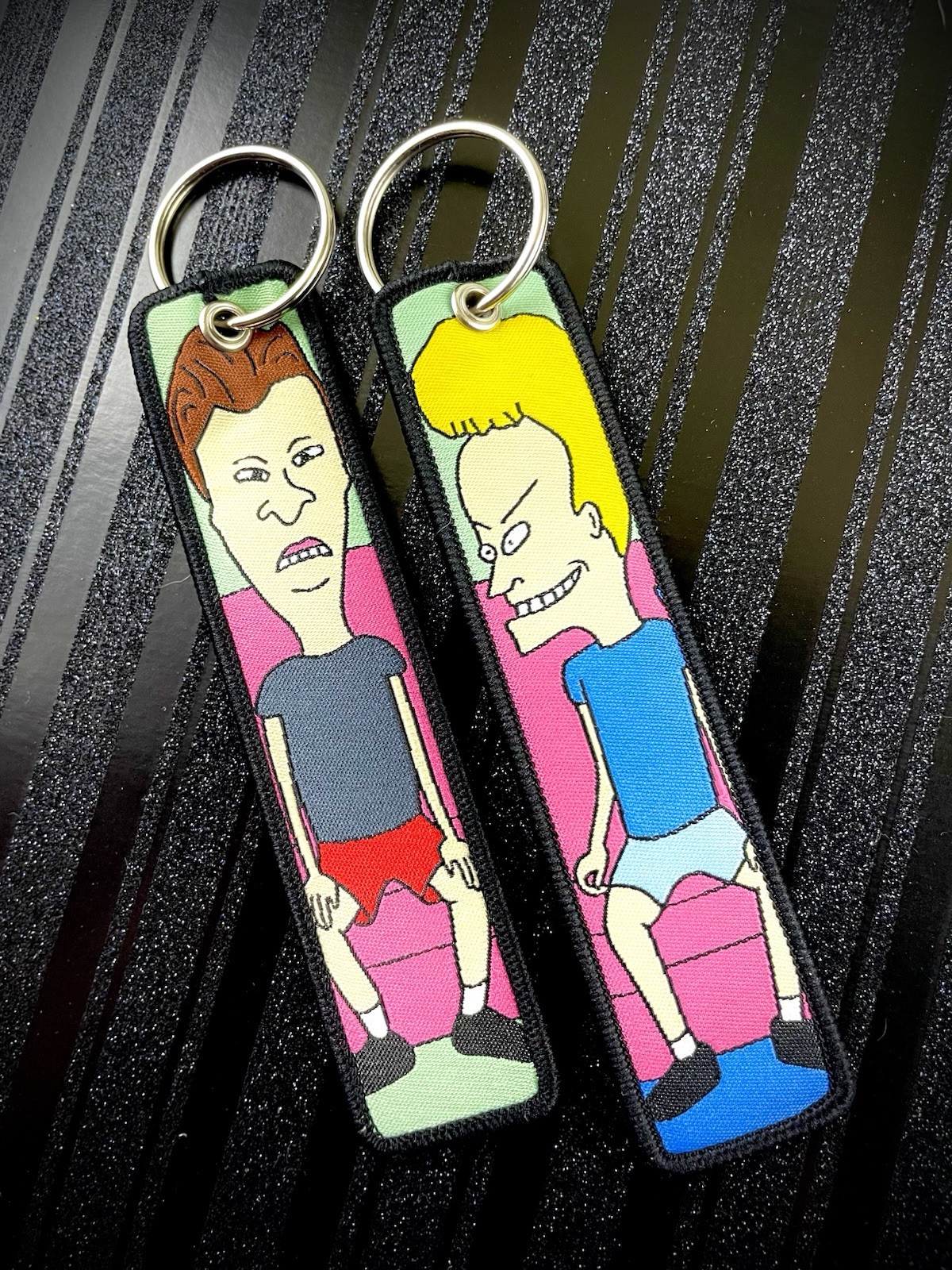 1 Piece Double Sided 5 Inch Beavis & Butthead Keychain