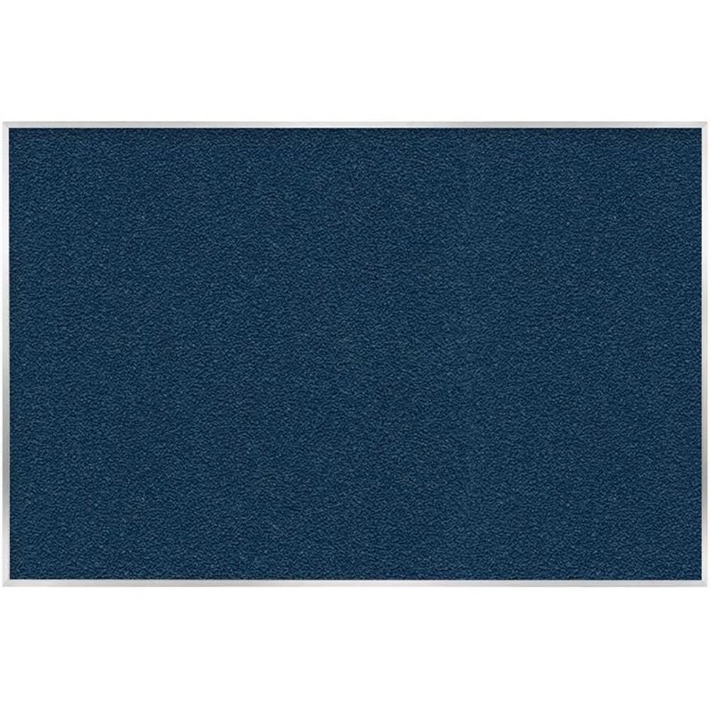 Ghent's Vinyl 4' x 10' Bulletin Board with Aluminum Frame in Navy
