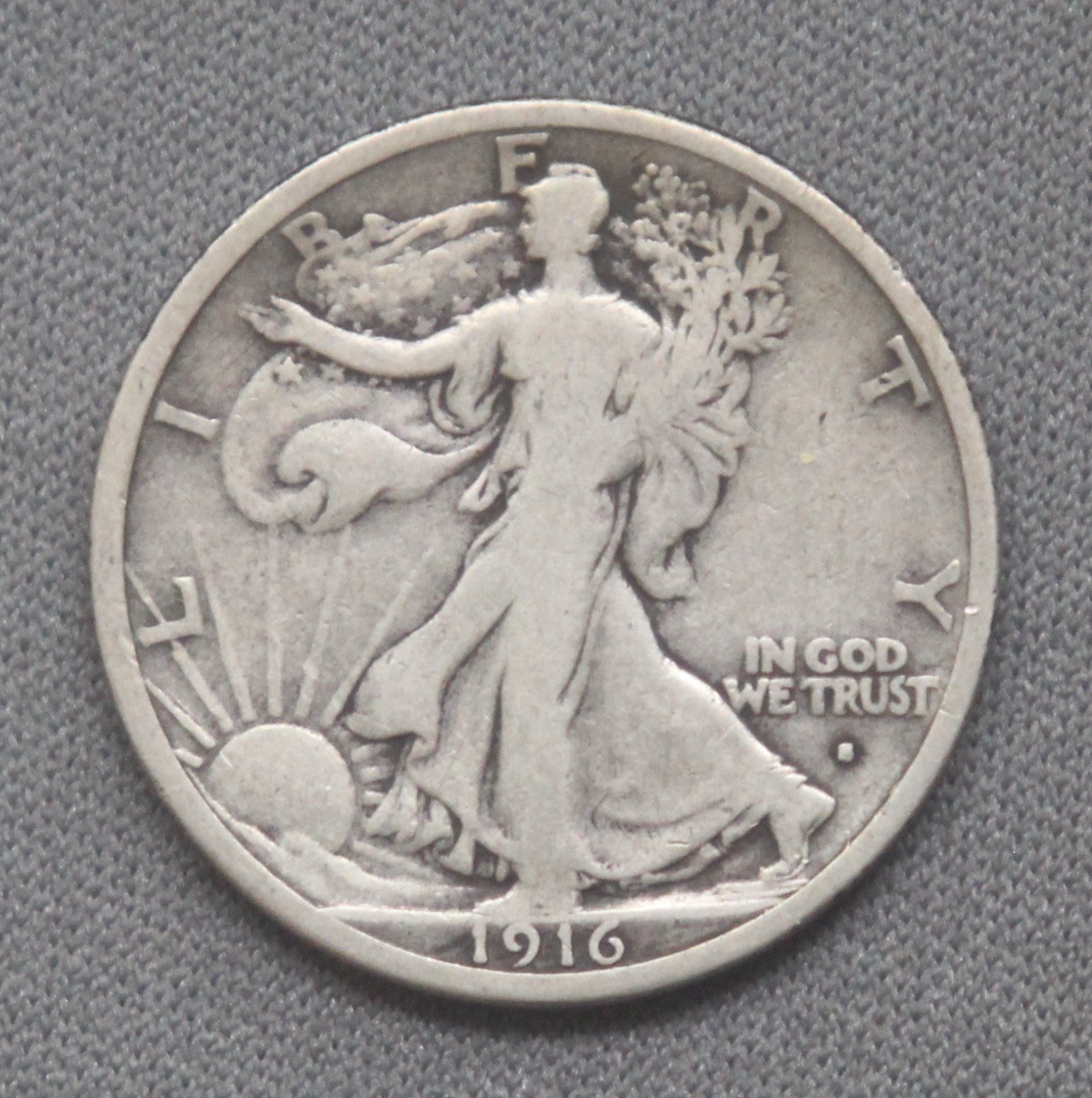 1916 S Walking Liberty Half Dollar - WH703