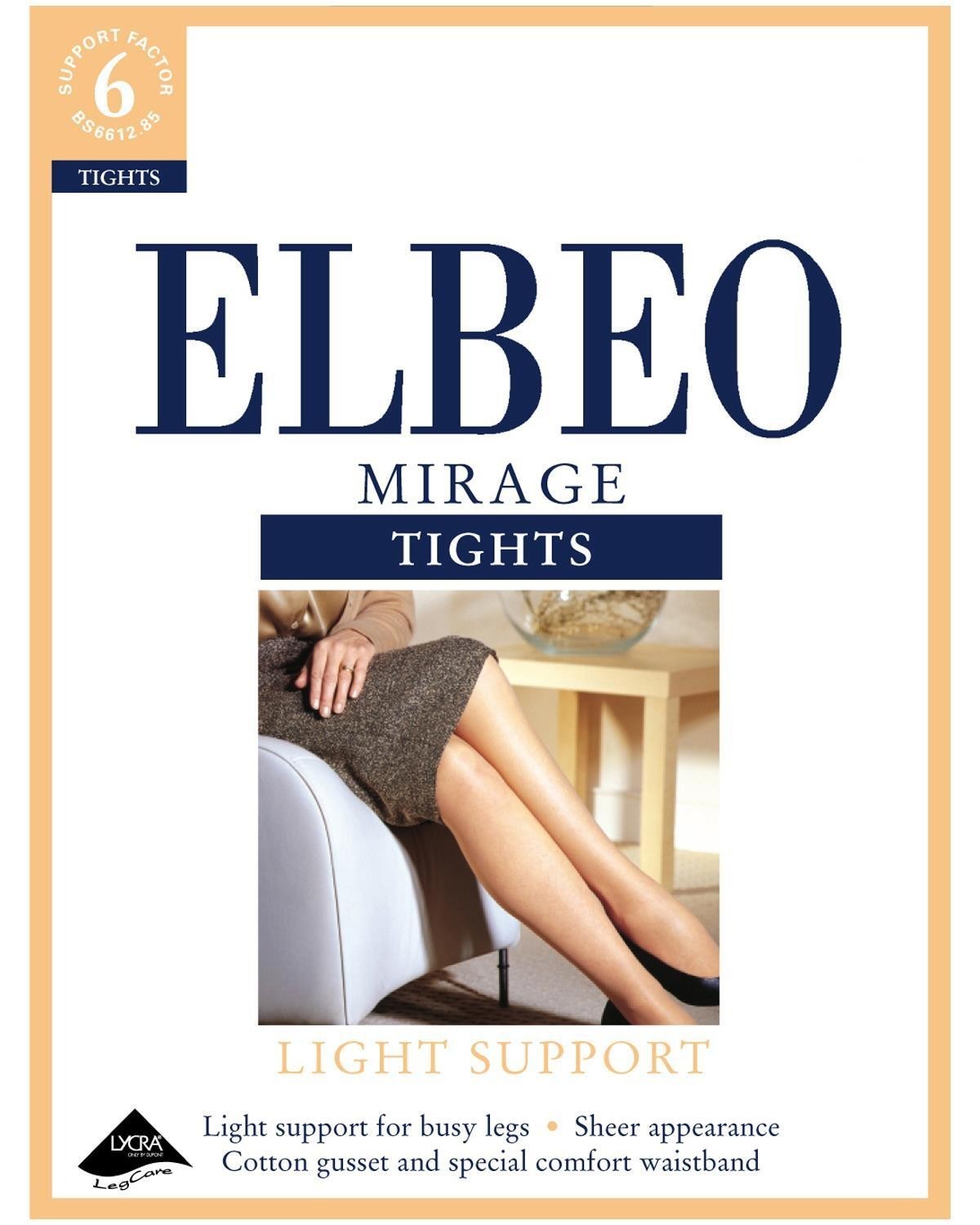 Elbeo Mirage Tights 15 Denier Sheer Light Support Factor 6 Everyday Hosiery