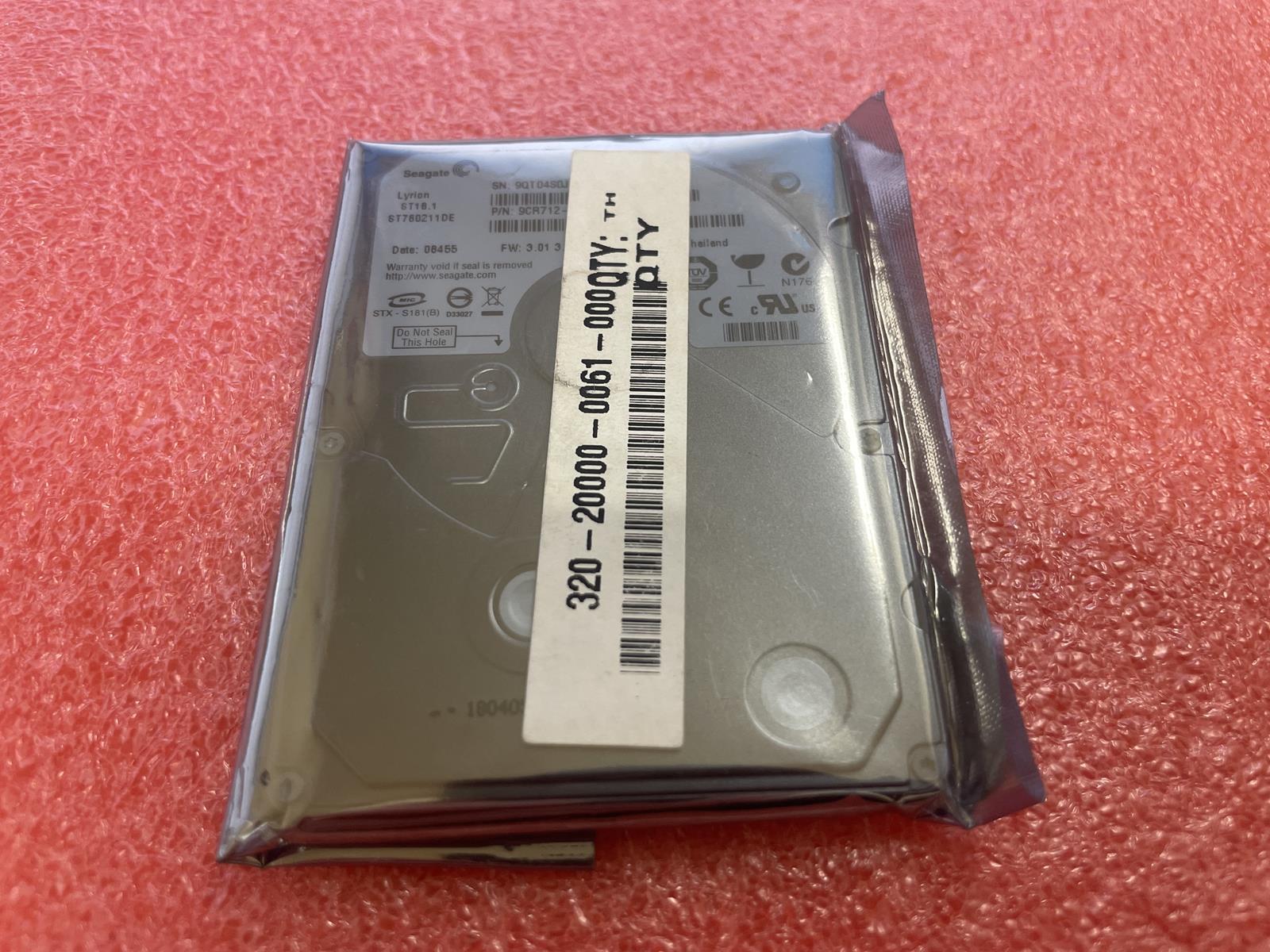 SEAGATE LYRION ST760211DE 60GB 1.8'' HDD 9CR712-500