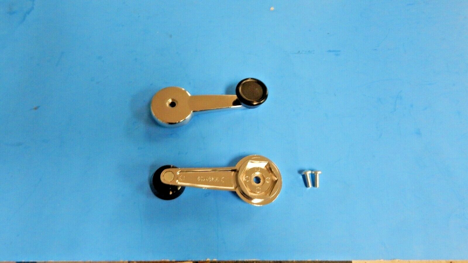 Pair New Chrome Window Cranks Crank Handle Handles + Screws for MGB MG Midget
