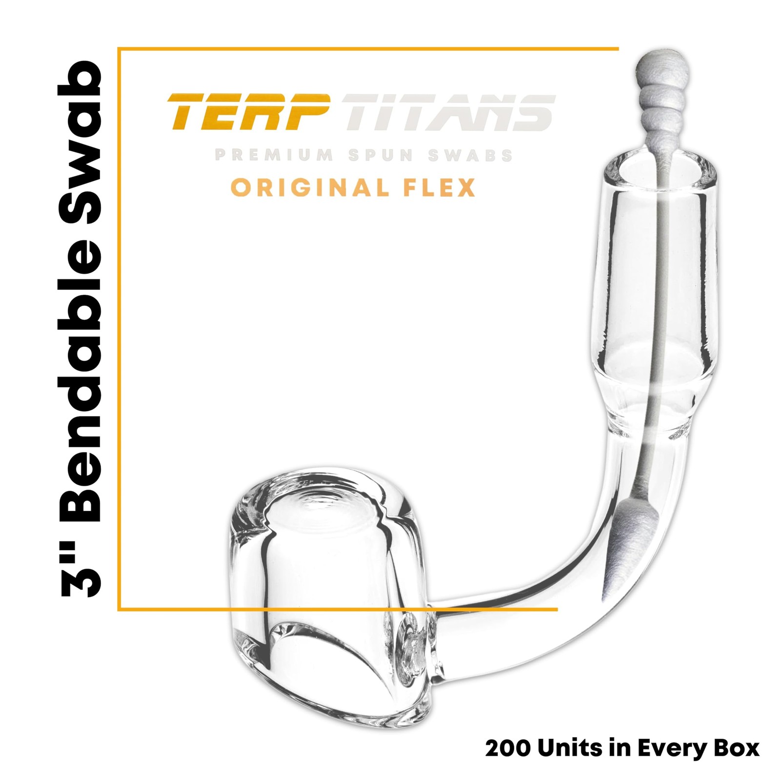 TerpTitans Original Flex – Flexible Cotton Swabs, 400 Count — Spiral