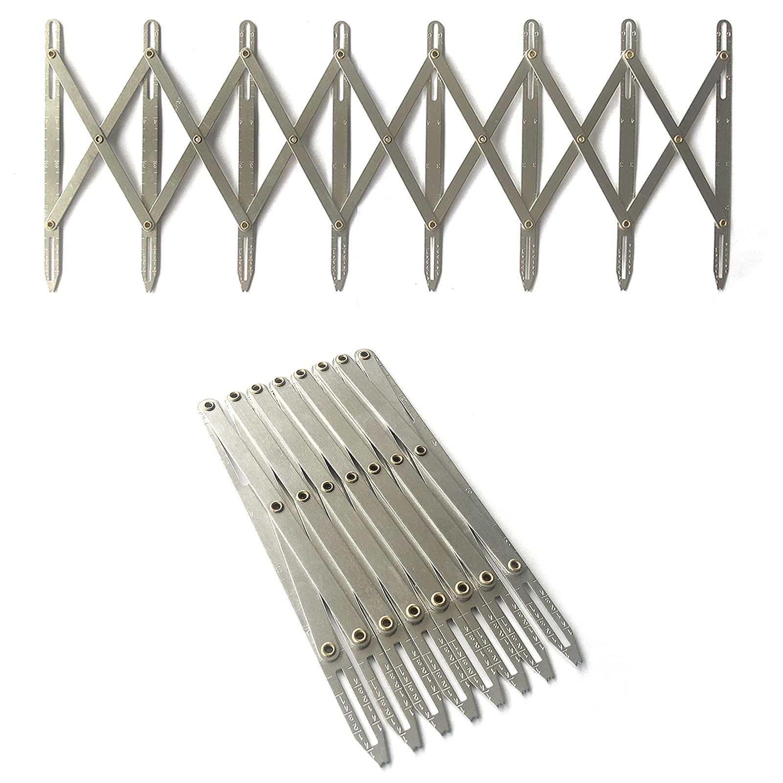 Aluminum Expanding Sewing Gauge Button Guide Spacing Device for Silver