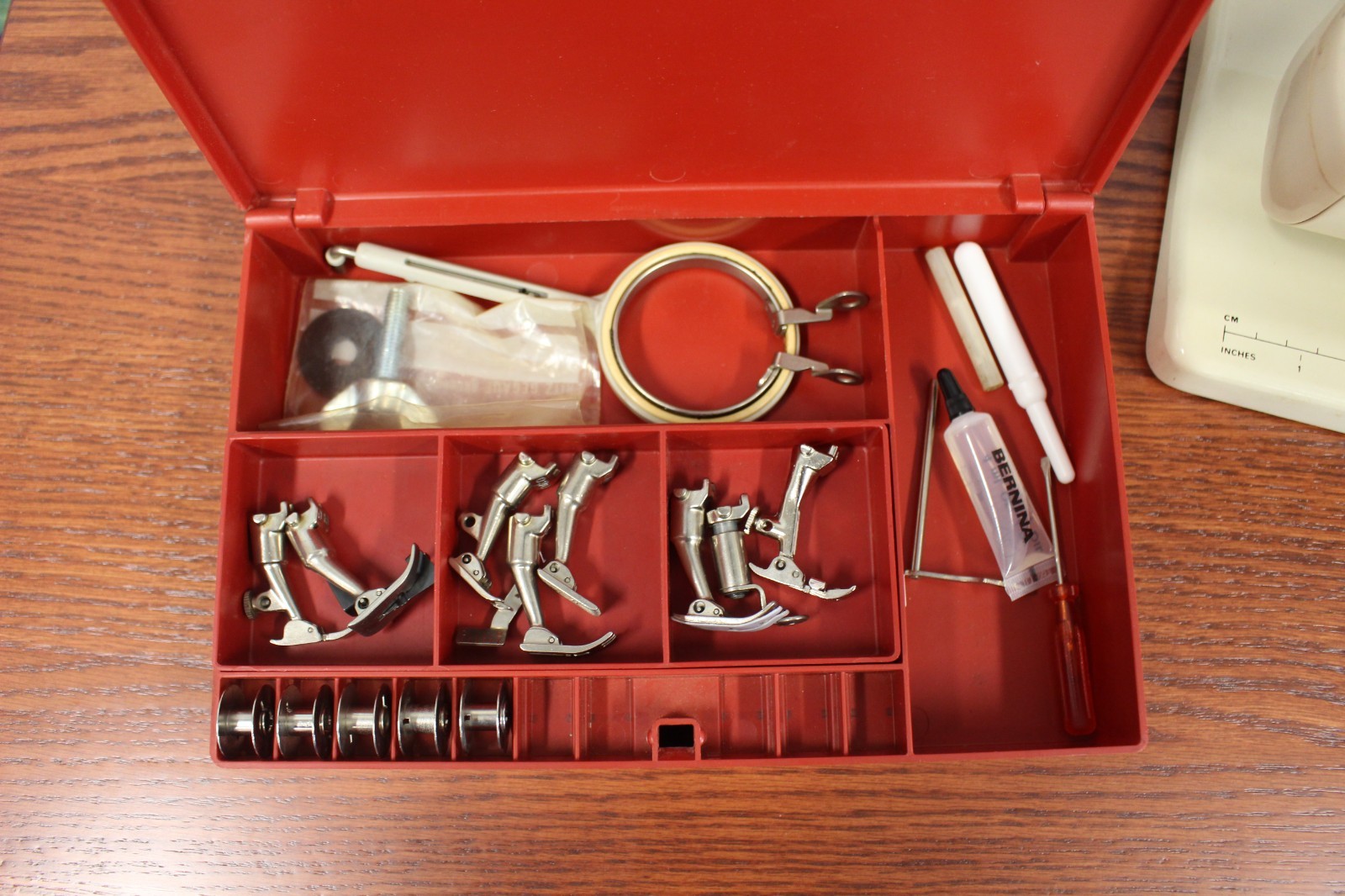 Bernina 830 Record Sewing Machine with Case, Pedal, Accessories EXCELLENT! NICE!