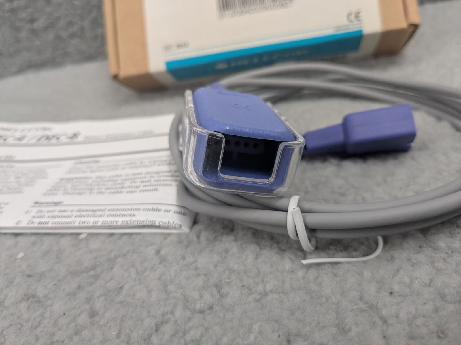 Nellcor DEC-4 SPO2 Sensor Extension Cable, New Open Box, Tyco,