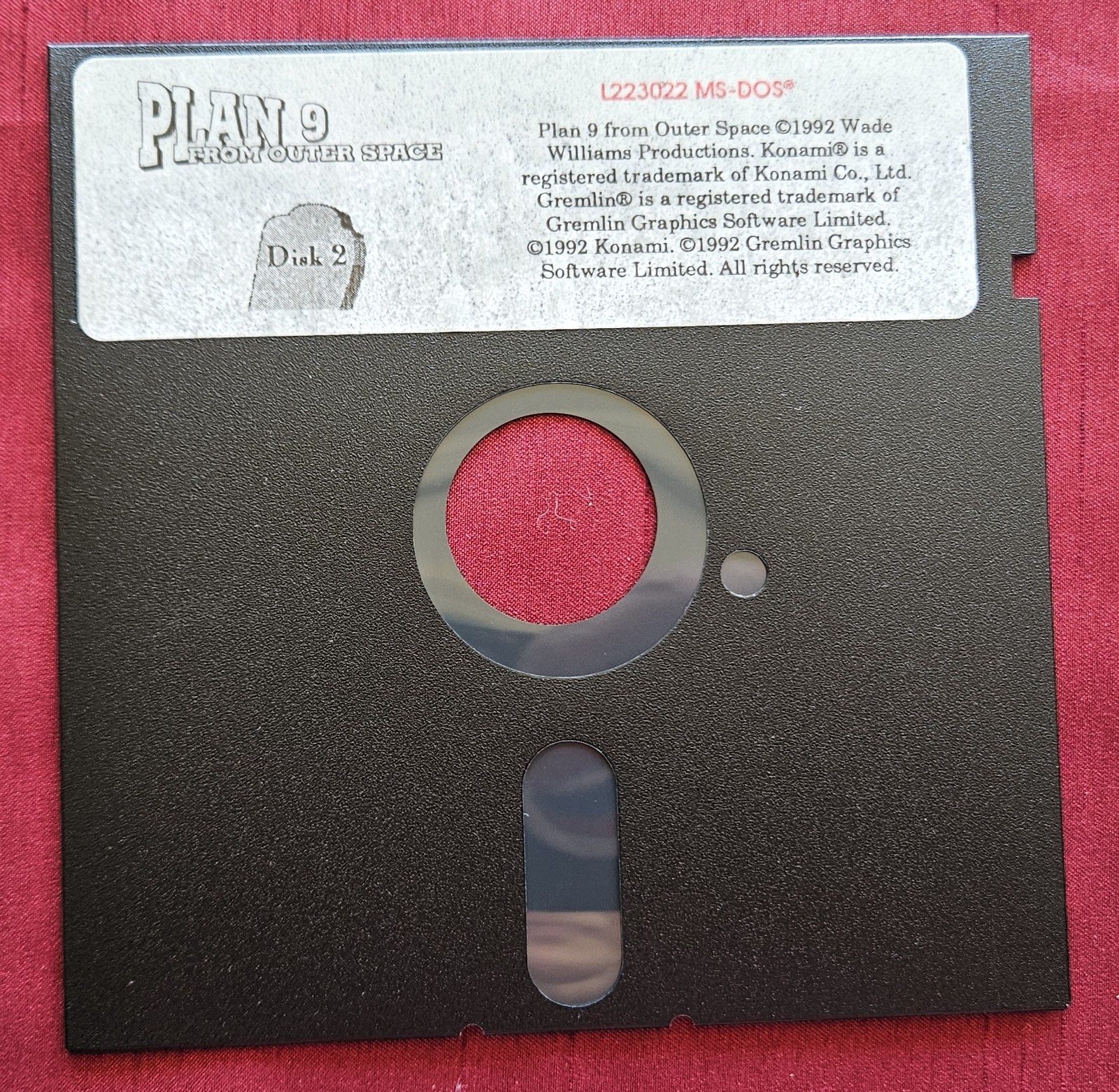 Plan 9 From Outer Space Floppy Discs PC Video Game Konami 1992 Vintage RARE!💻💿