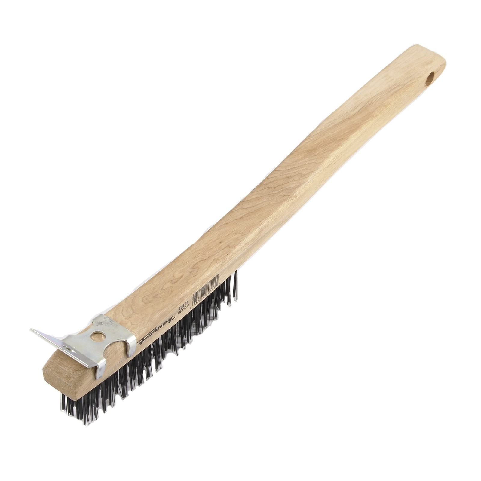Forney 70511A, 2-Pack Scratch Brush with Scraper, Carbon, 3 x 19 Rows