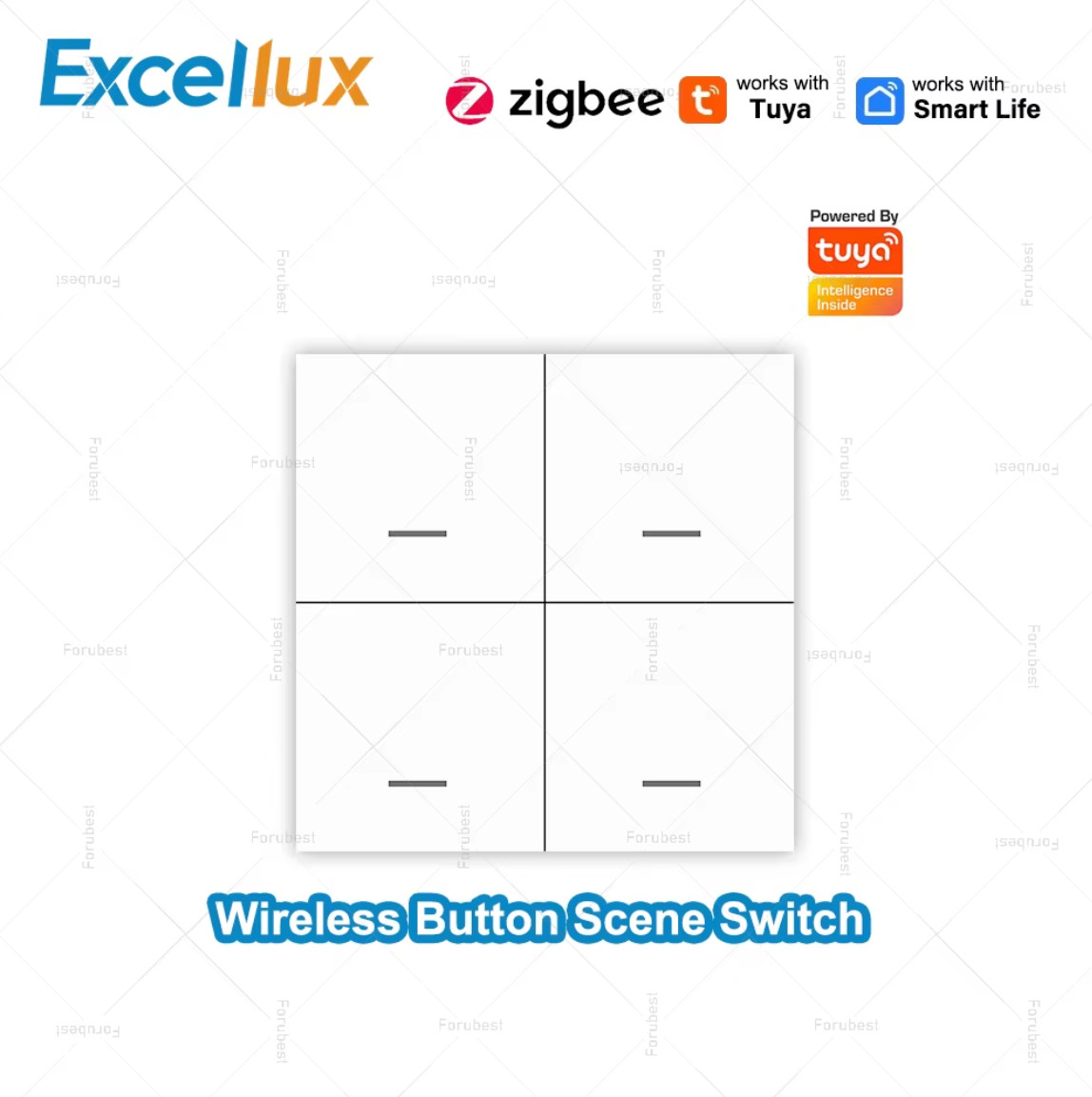 Smart ZigBee Scene Switch Wireless Scene Switch 4 Gang 12 Mode Automatic
