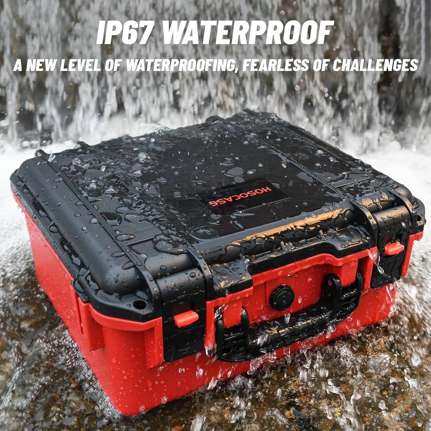 Case for Milwaukee M12 Impact Driver & Drill Set - Tool Box Black & Red