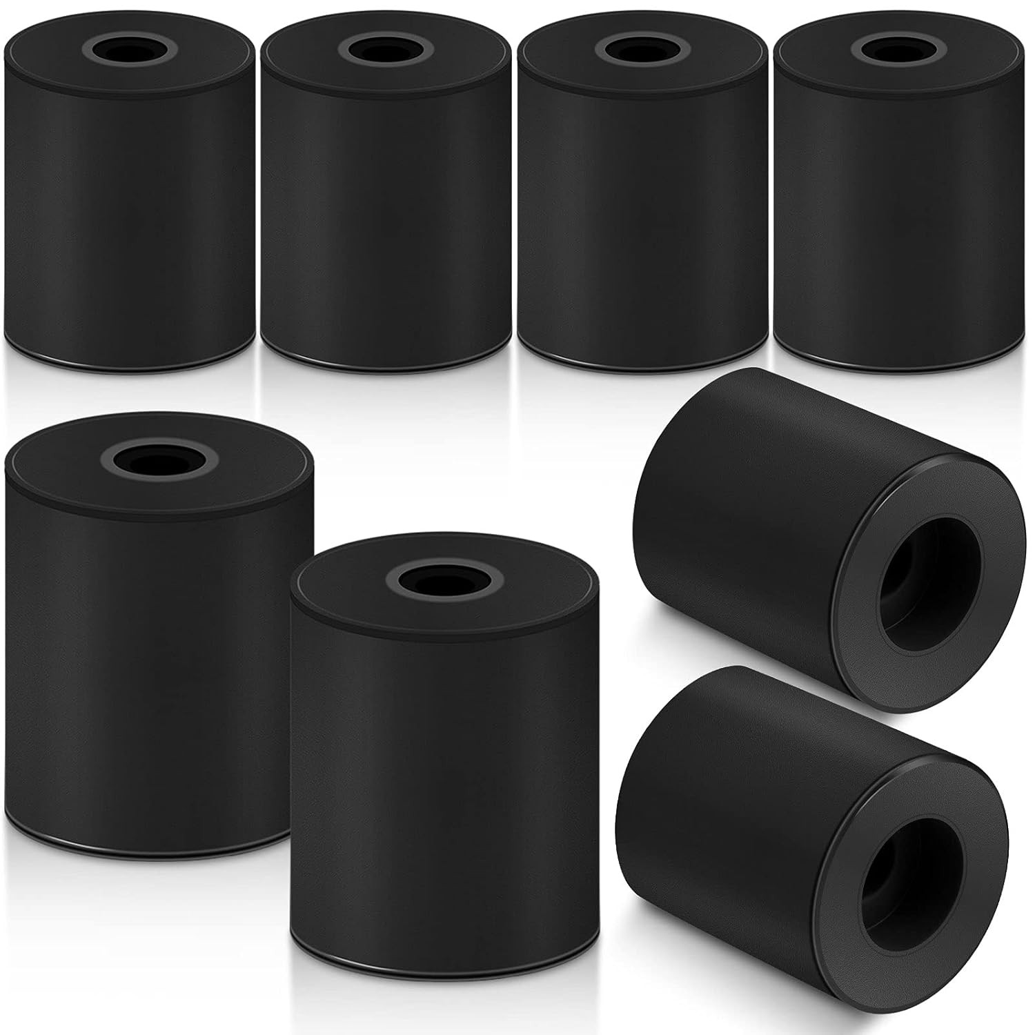 8 Pcs 3D Printer Heat Bed Leveling Parts Silicone Solid Column OD 0.63'' ID 0.16