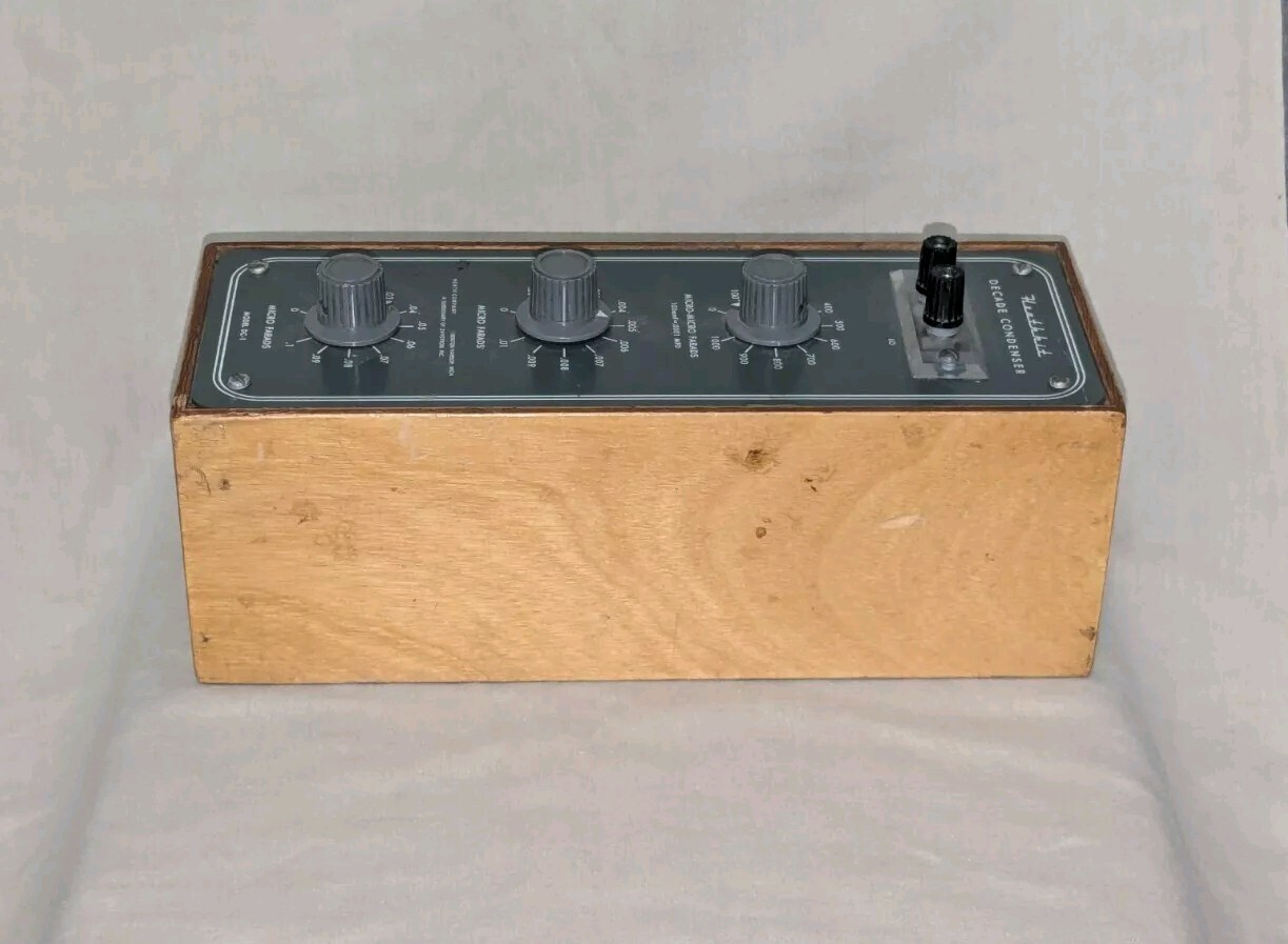 VINTAGE HEATHKIT DC-1 DECADE BOX CONDENSER CAPACITOR BOX - TESTED