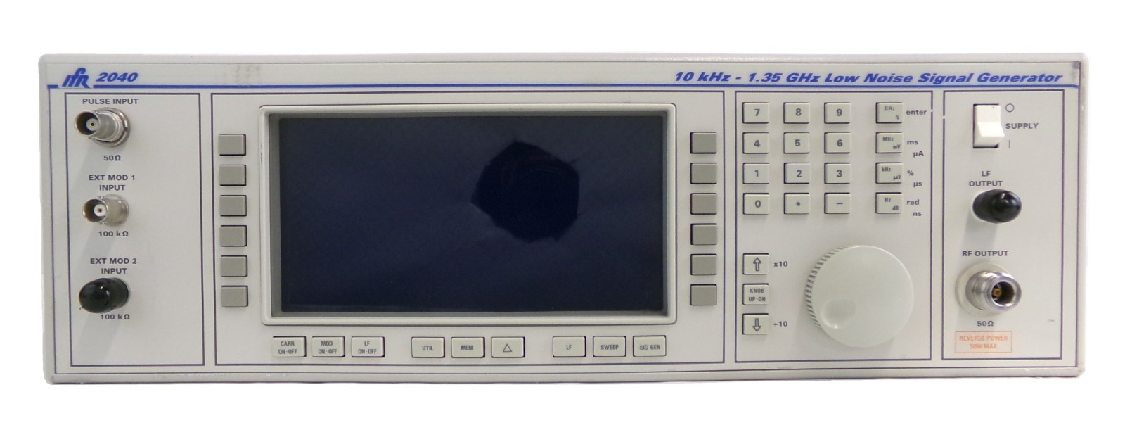 IFR 2040 10khz-1.35Ghz Low Noise Signal Generator Option 2 No Power As-Is