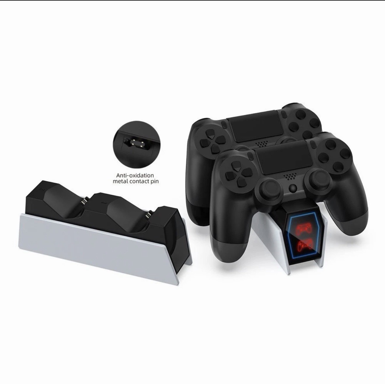 LED PS4 Controller Charger Dock PlayStation, Charging Station Joystick Stand