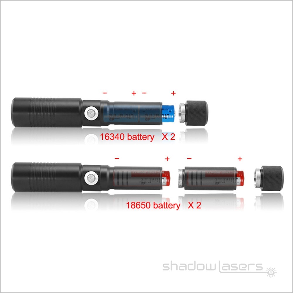 Adjustable Focus Laser Pointer 520nm-500 Visidle Beam Light Flashlight+Case US