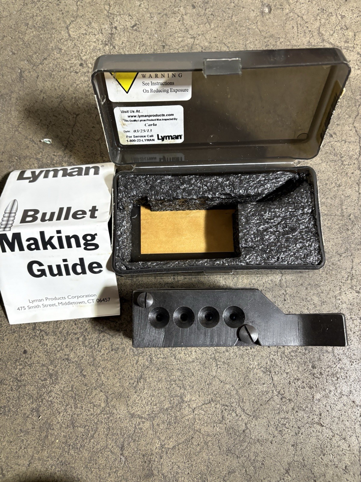 Lyman 4 Cav Mold for 40 S&W, 401 Dia, 175 Gr, Truncated Bevel Base # 2670638