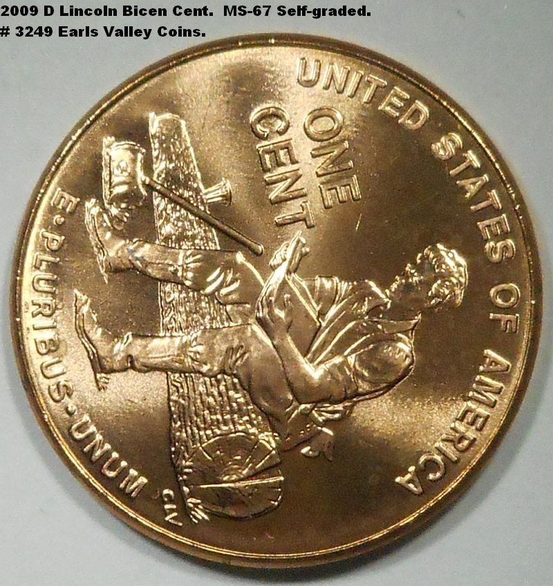 2009 D Bicentennial Lincoln cent. Uncirculated. Catalog #3249