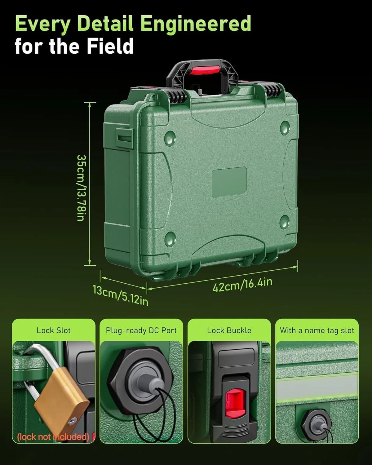 2026 New Waterproof Hard Carrying Case Compatible with Star link Mini Dish A...