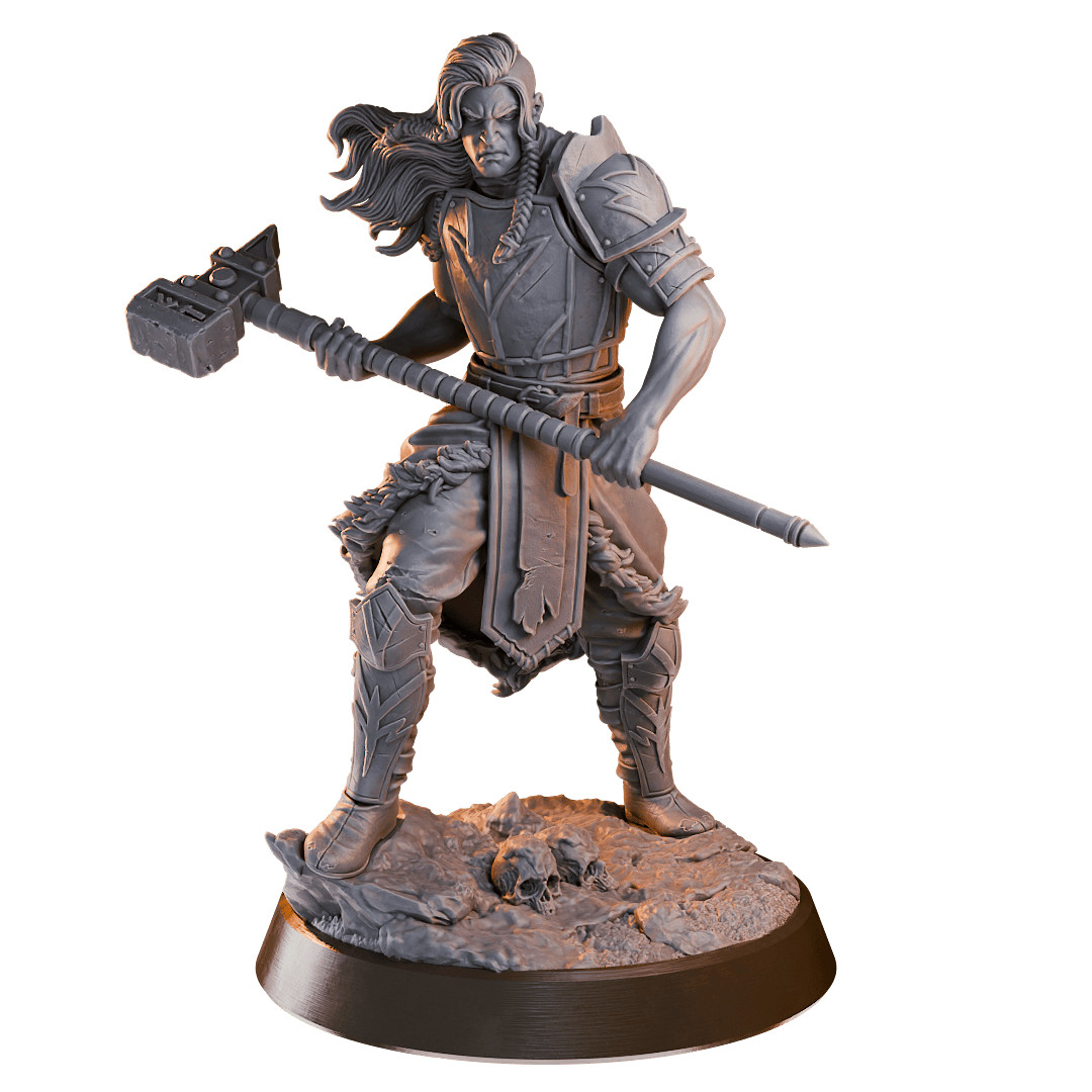DnD Launia RuneCarver Warrior 32mm Scale Mini TTRPG
