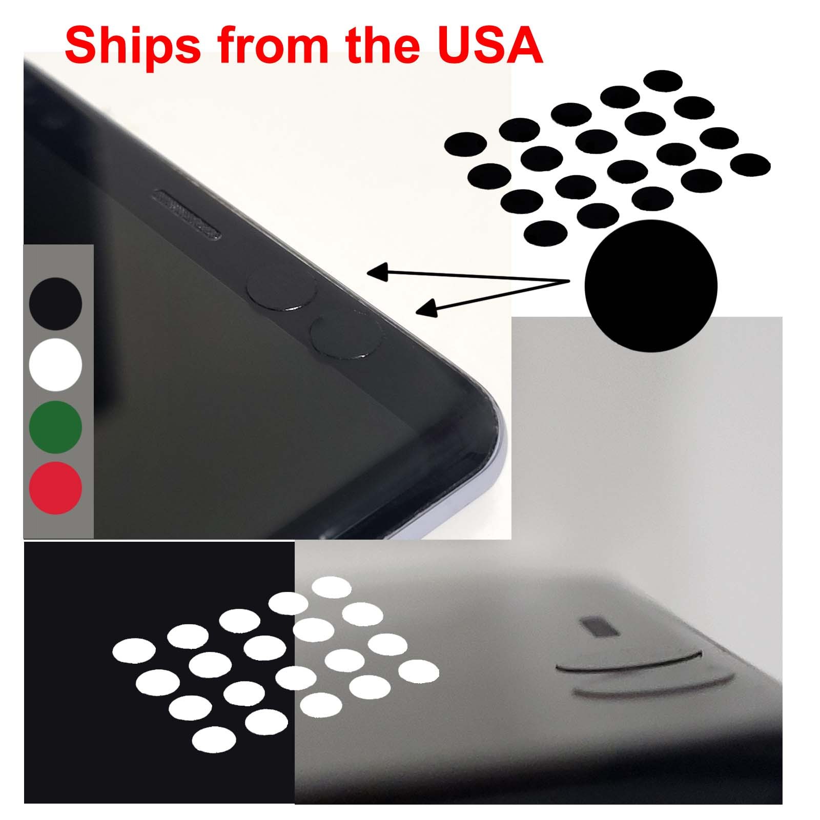 100x Camera Cover Pack Phone Laptop Webcam Stackable Reusable Privacy Sticker