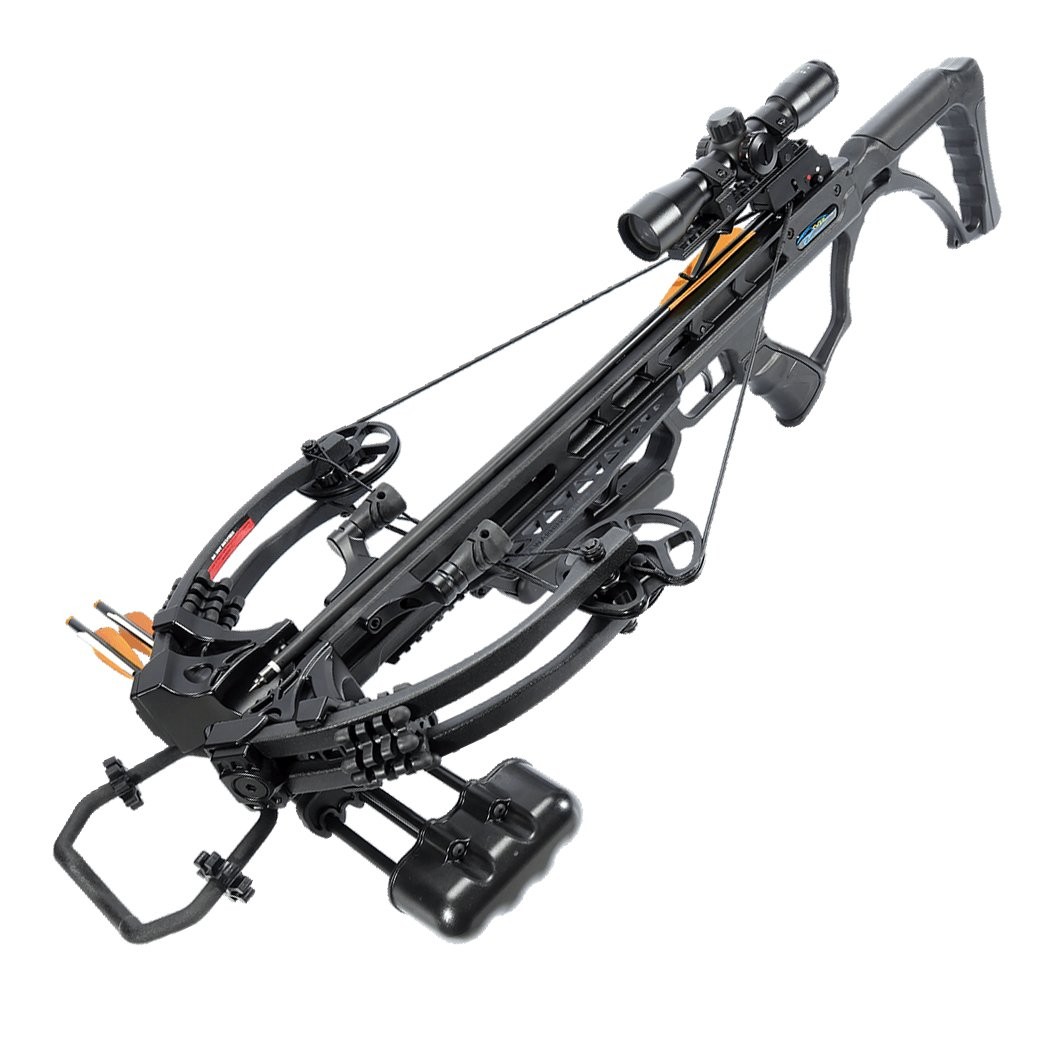 200Lbs Black Freak MK-XB63BK Compound Hunting Crossbow Kit 420 FPS Scope Quiver