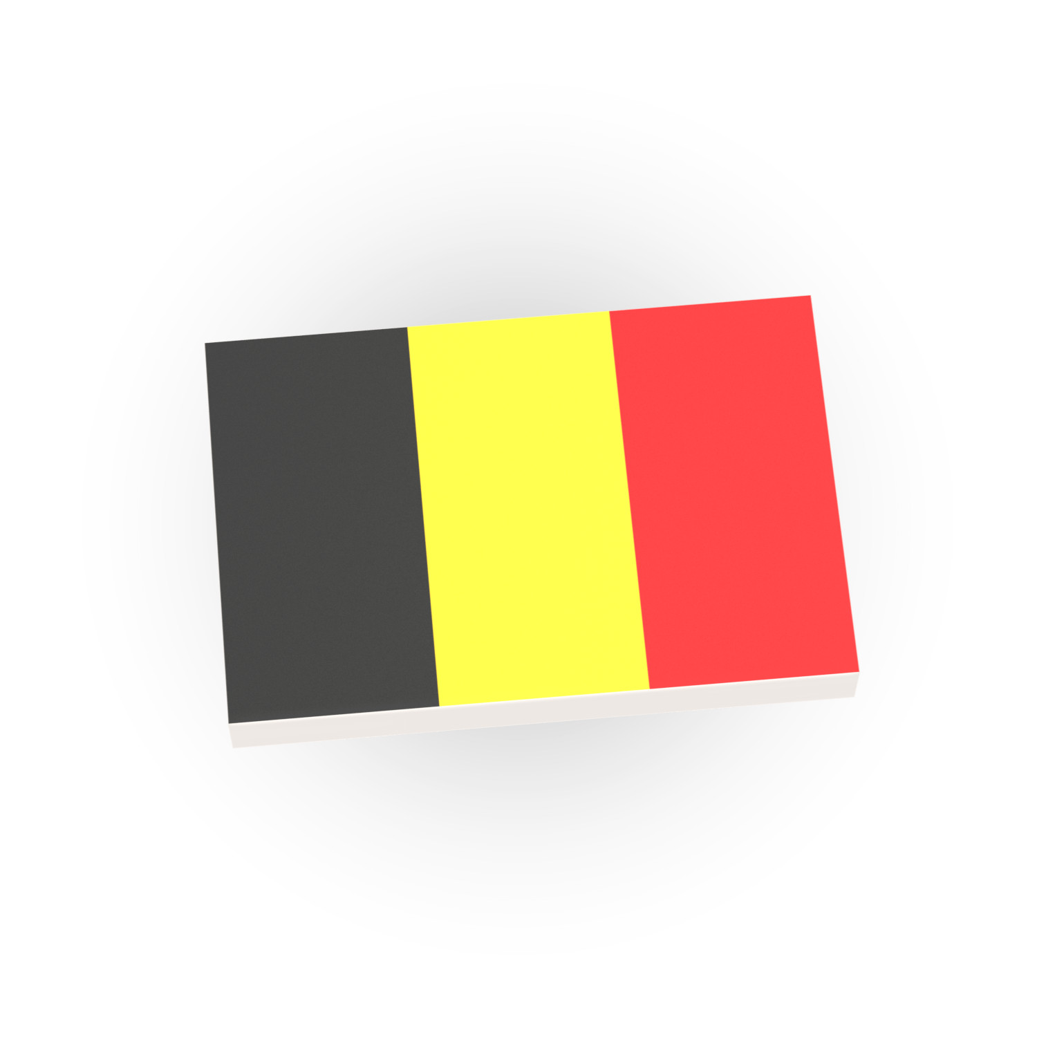 Belgium Country Flag - Europe - Custom Printed -  Minifig - Brick City - AFOL