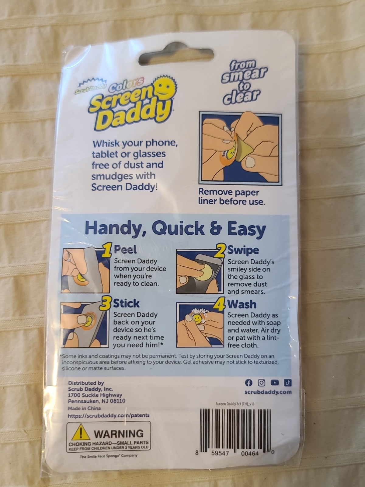 Screen Daddy Microfiber Cleaning Pads 3pk NIP