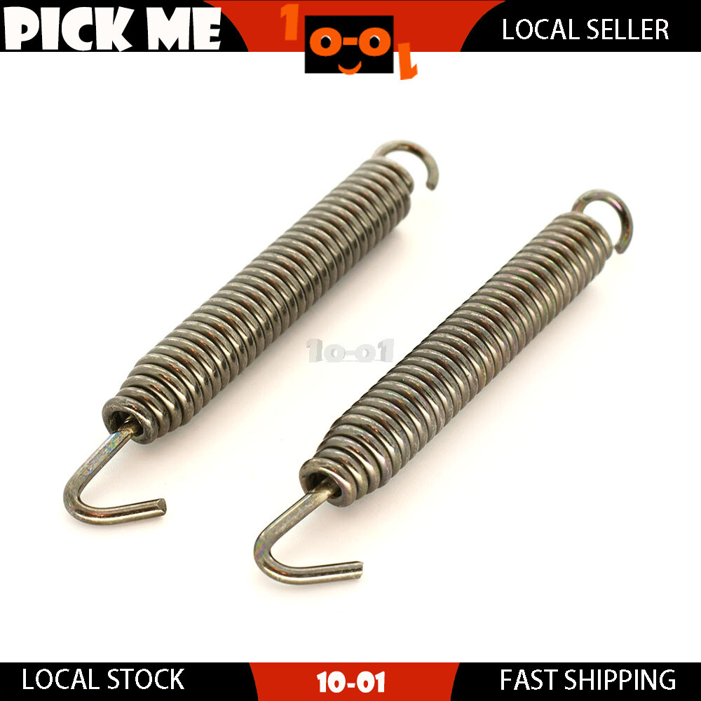 2Pcs Exhaust Spring Pipe Muffler 90mm For Honda CR85R 2002-2004 2005 2006 2007