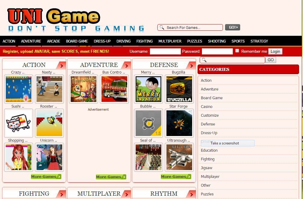 Entertaining Games Website Free Installation + Hosting