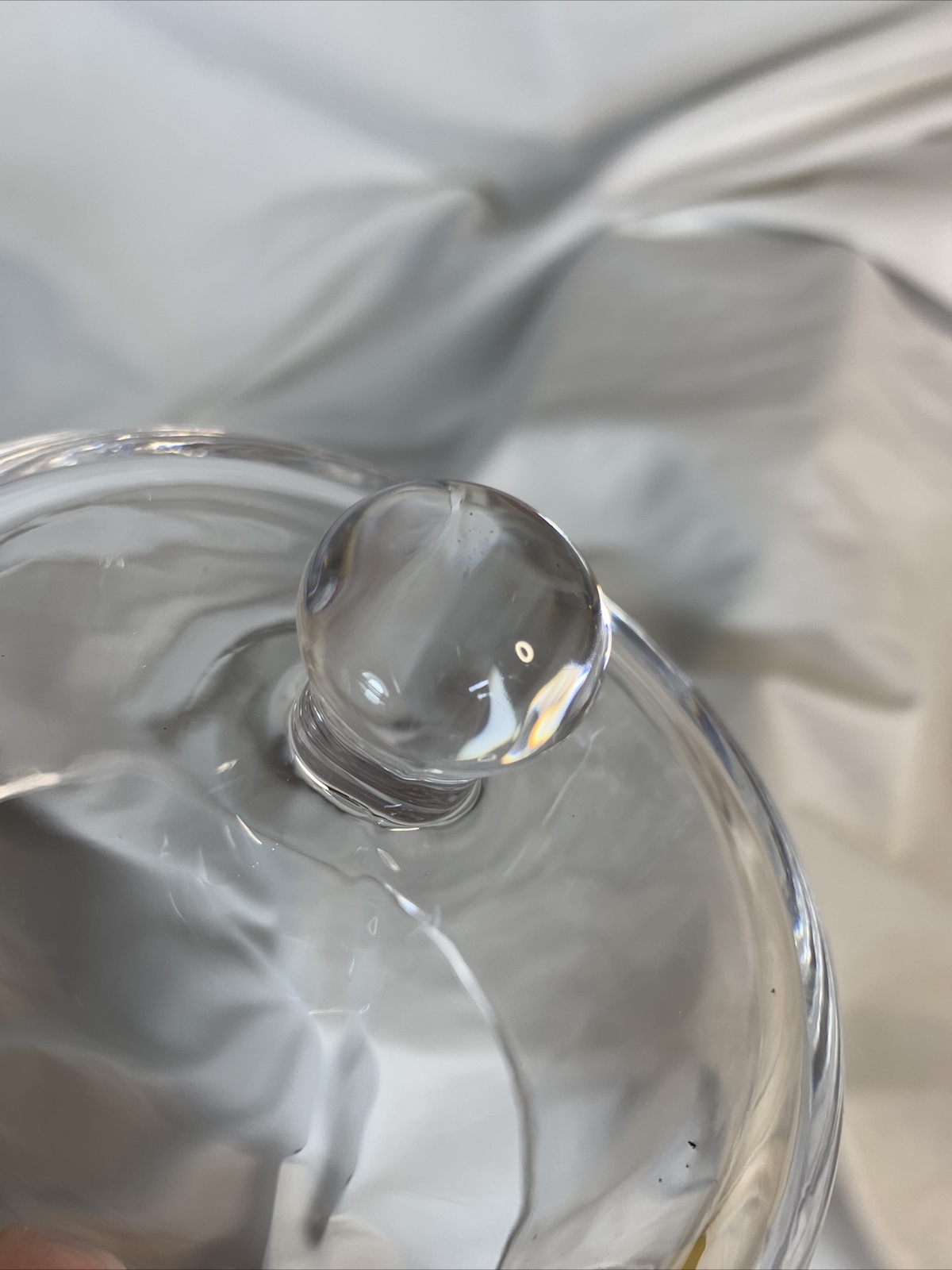 Clear ~ Round Covered Dish 3.5" Tall ~ CH-8950