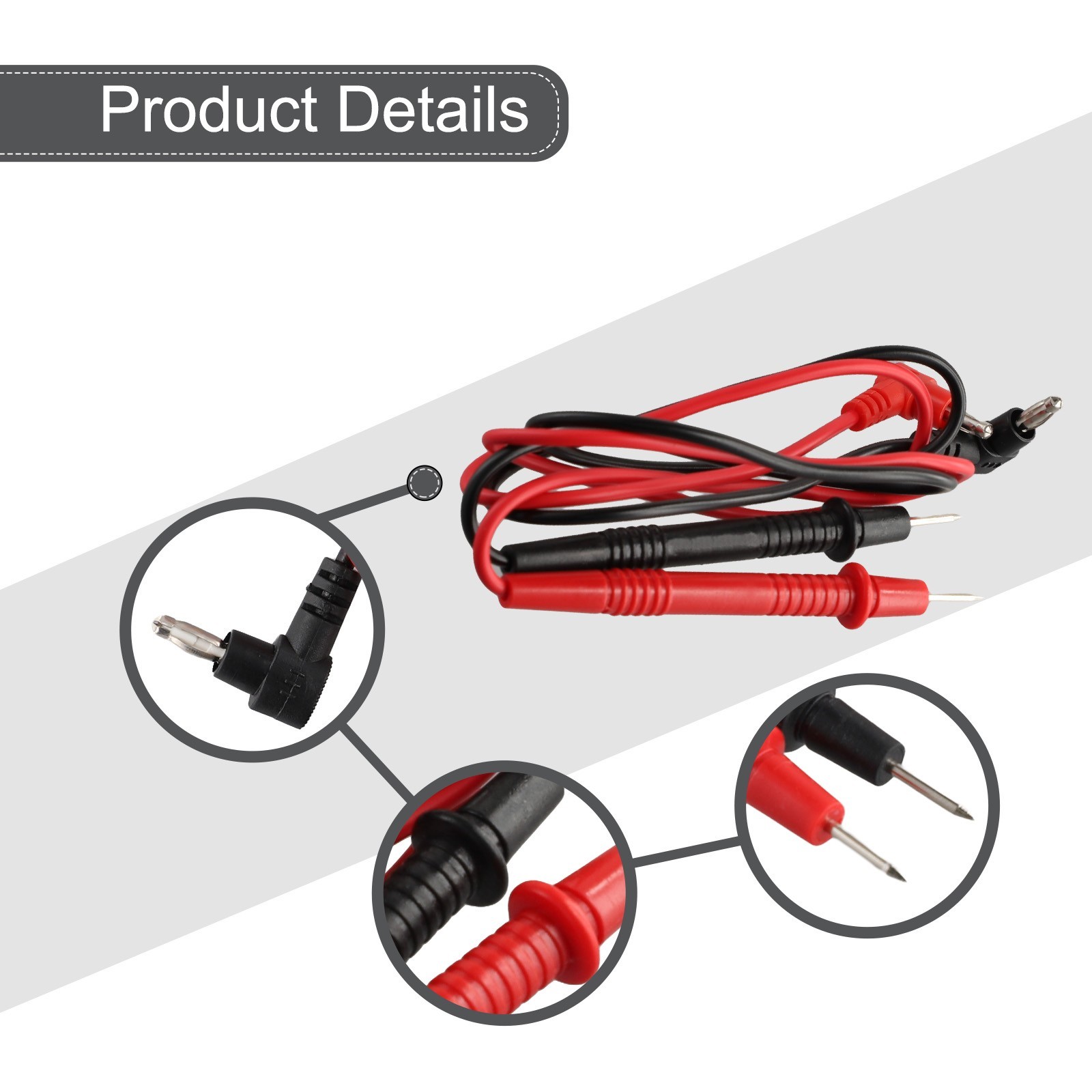 Sturdy Multimeter Test Leads for Digital Meter Suitable for DC Power Supply