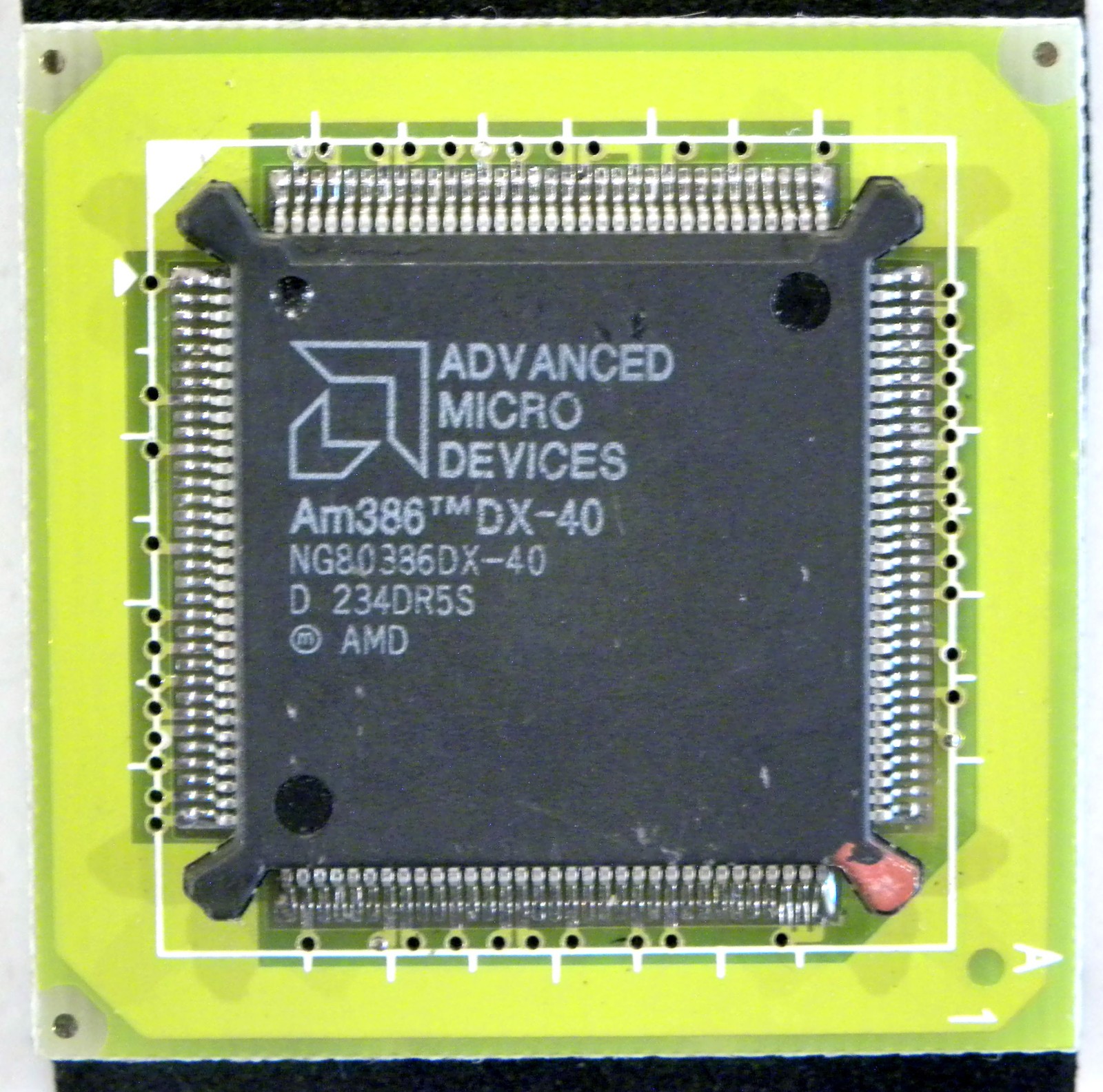 AMD Am386 DX-40 CPU NG80386DX-40 Mhz 32-Bit Processor 132-Pin PQFP
