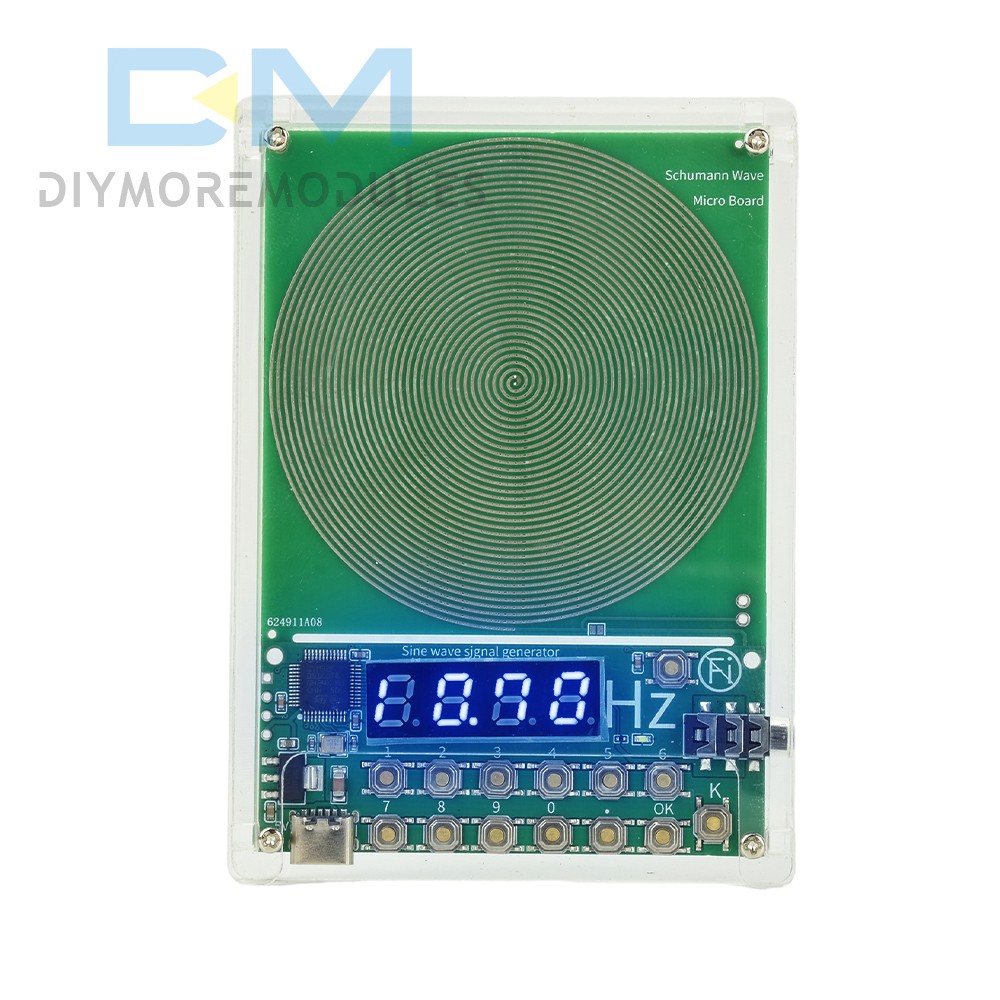 DC 5V 0.01Hz~100000Hz Adjustable Frequency Schumann Wave Sine Wave  Generator