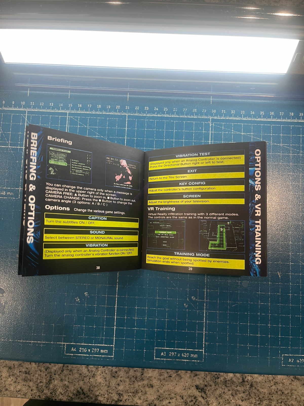 Replacement Manual for - Metal Gear Solid - Sony PS1 Instruction Booklet