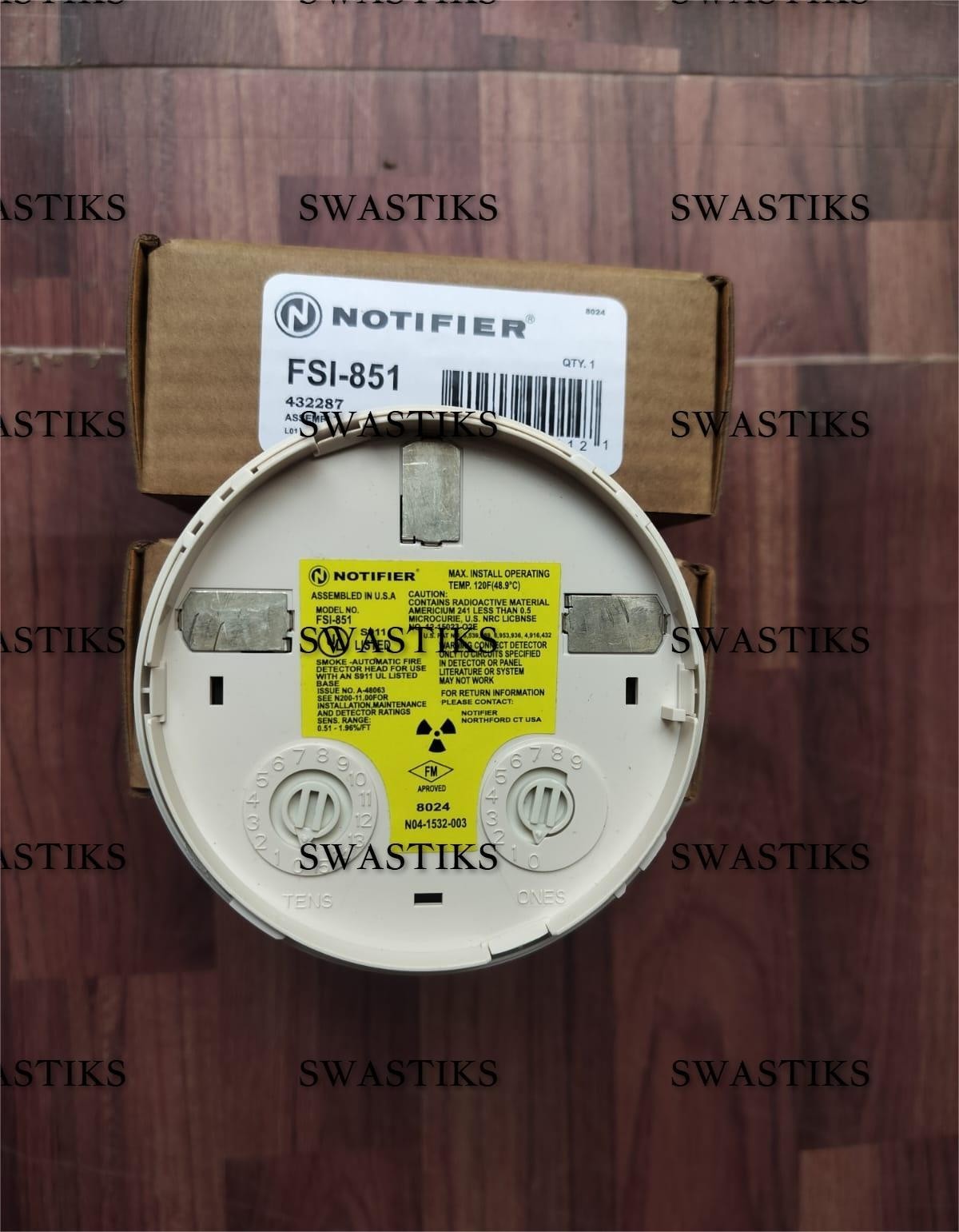 FSI-851 NOTIFIER INTELLIGENT IONIZATION SMOKE DETECTOR FOR FIRE ALARM SYSTEM