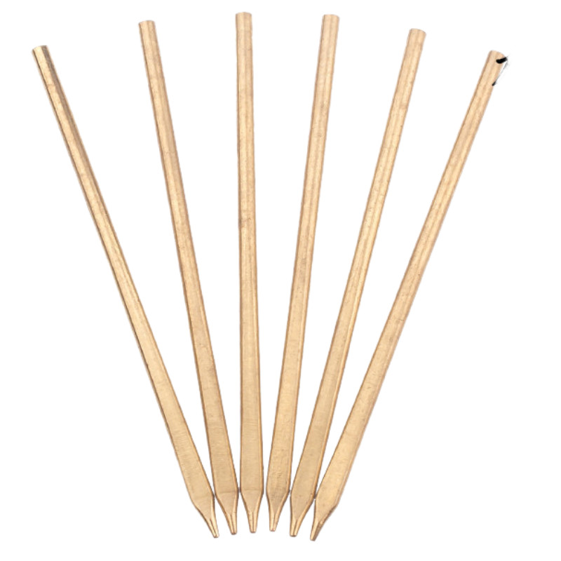 6 Piece DIY Wallet Leather Craft Brass thread Lace Needle S0683H Perma-lok 2mm